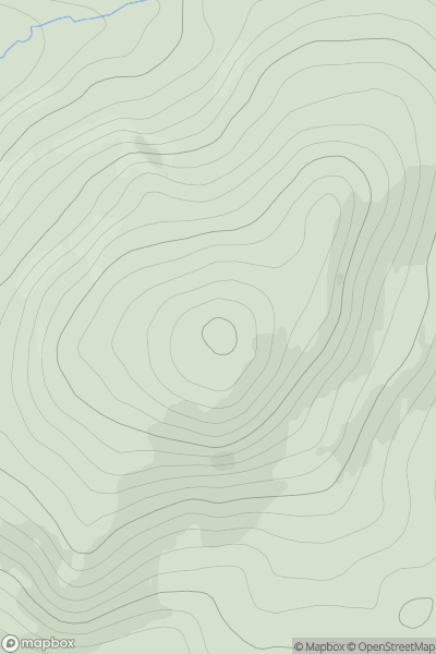 Thumbnail image for Millstone Hill [Fraserburgh to the Dee Valley] showing contour plot for surrounding peak